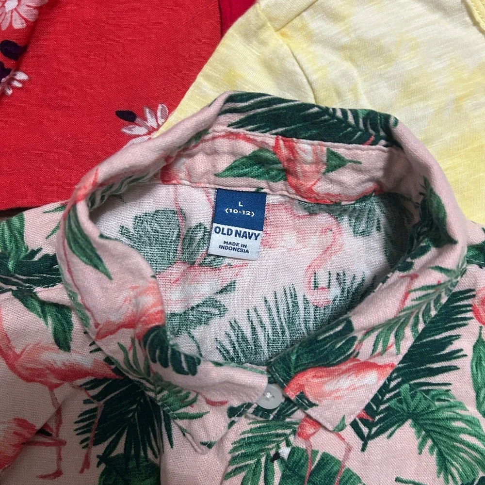 Old Navy Wonder Nation Girl Clothing Lot 10-12 M L Red Yellow Floral Elmo Summer